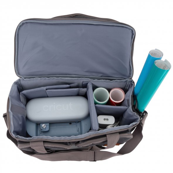 Semplix Multifunktionstasche anthrazit/braun (38 x 18 x 19 cm)
