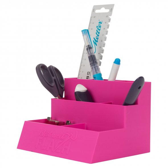 Tisch-Organizer Kunststoff (14,6 x 11,7 x 9,7 cm / verschiedene Farben)