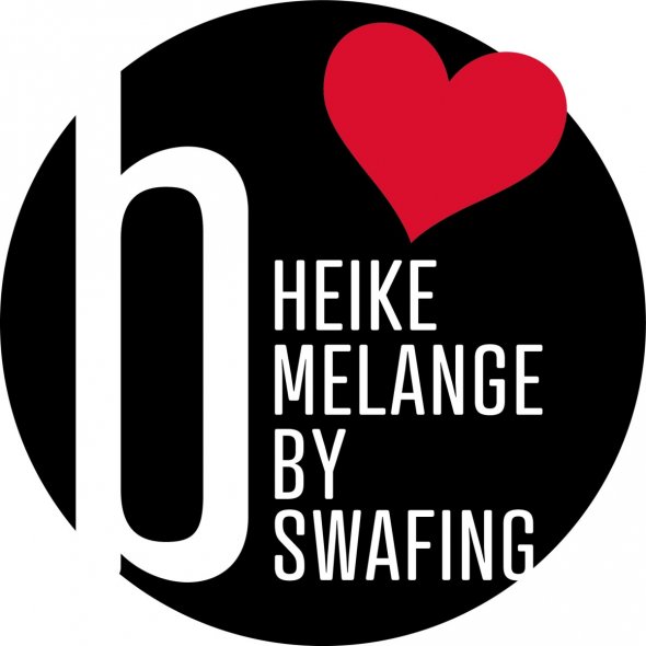 Baumwoll-Bündchen Stoff Heike meliert - Schlauchware von Swafing: 1,0m