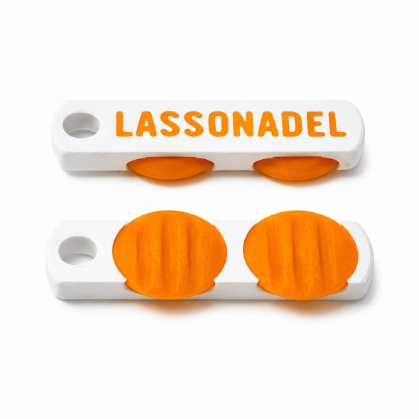 Lassonadel Magnet Nupsis mit Klebepunkten (2er Pack / Kunststoffoberflächen)