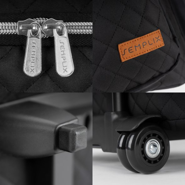 Semplix Nähmaschinentrolley Quilting Black