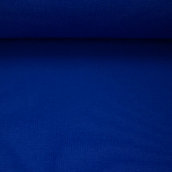 Baumwoll Sweat Stoff Eike angeraut uni - von Swafing 000254-royalblau: 1,0m