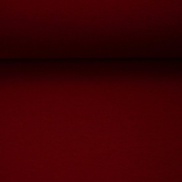 Baumwoll-Bündchen Stoff Heike uni - Schlauchware von Swafing 000339-burgundy: 1,0m