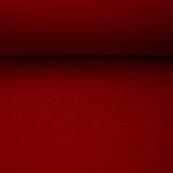 Baumwoll-Bündchen Stoff Heike uni - Schlauchware von Swafing 000637-rot: 1,0m