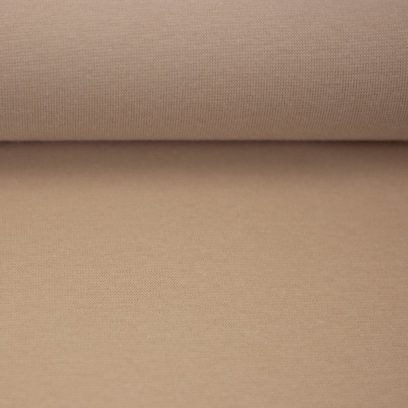 Baumwoll-Bündchen Stoff Heike uni - Schlauchware von Swafing 000672-beige: 1,0m