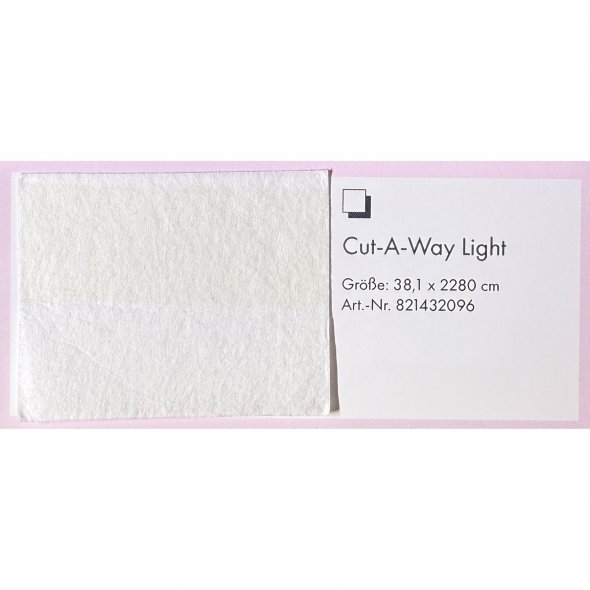 Pfaff Cut-A-Way Light Stabilizer (38,1 x 2280 cm / Stickvlies zum Zuschneiden)
