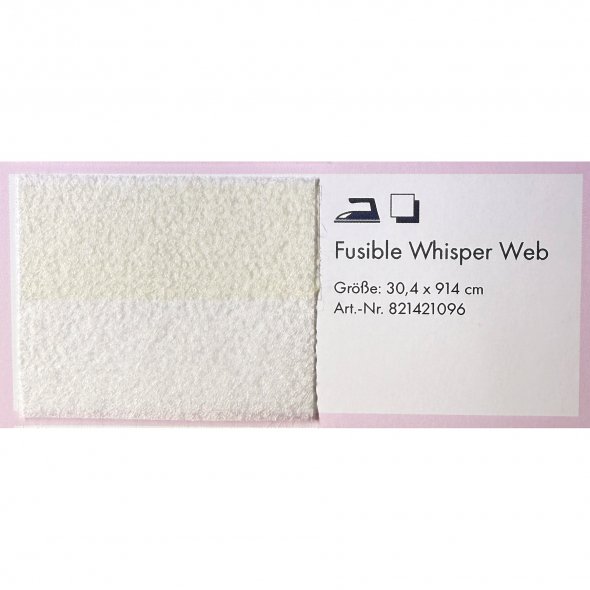 Pfaff Fusible Whisper Web (30,4 x 914 cm / Polyester-Stickvlies zum Zuschneiden)