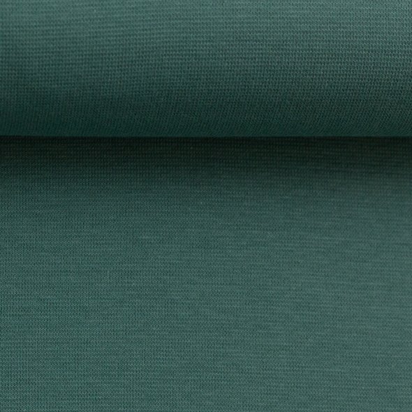 Swafing Baumwoll-Sweat uni, angeraut - Eike 000266-hellsmaragd: 1,0m