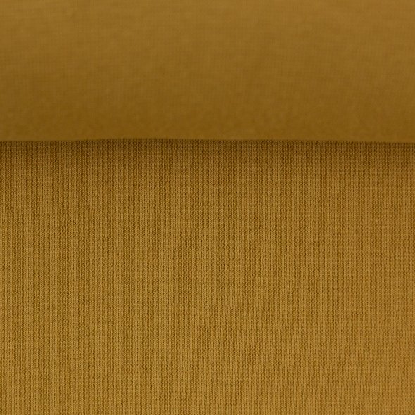 Swafing Baumwoll-Sweat uni, angeraut - Eike 000314-goldgelb: 1,0m