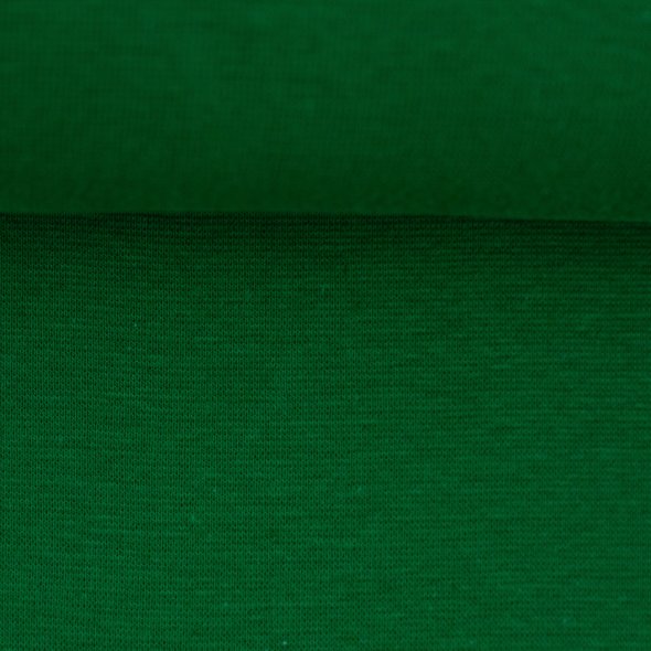 Swafing Baumwoll-Sweat uni, angeraut - Eike 000365-grasgrün: 1,0m
