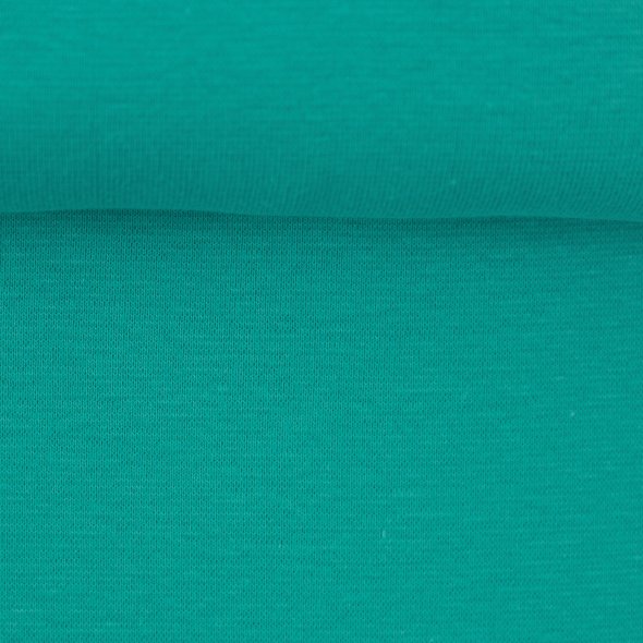 Swafing Baumwoll-Sweat uni, angeraut - Eike 000746-aqua: 1,0m