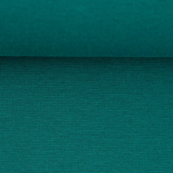 Swafing Baumwoll-Sweat uni, angeraut - Eike 000747-hellpetrol: 1,0m