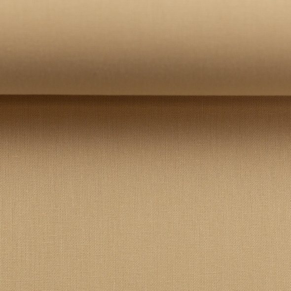Baumwollstoff uni - Heide von Swafing 000170-beige: 1,0m