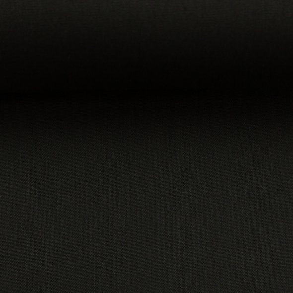 Baumwollstoff uni - Heide von Swafing 000299-schwarz: 1,0m