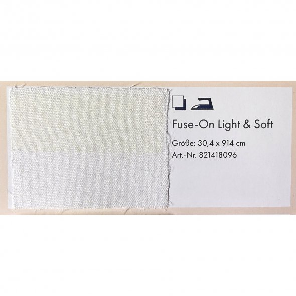 Pfaff Fuse-On Light & Soft (30,4 x 914 cm / Stickvlies zum Aufbügeln)