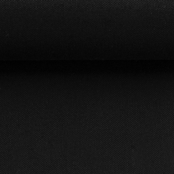 Canvas Stoff uni - Calvin von Swafing 000299-schwarz: 1,0m