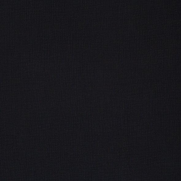 Musselin Stoff, uni - Jenke von Swafing 000299-schwarz: 1,0m