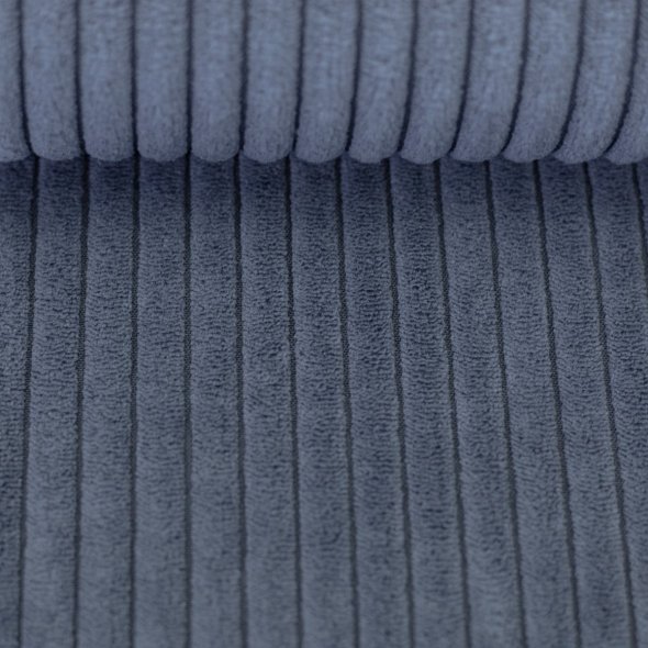 Cord-Samt Stoff uni - Wanja von Swafing 000259-rauchblau: 1,0m
