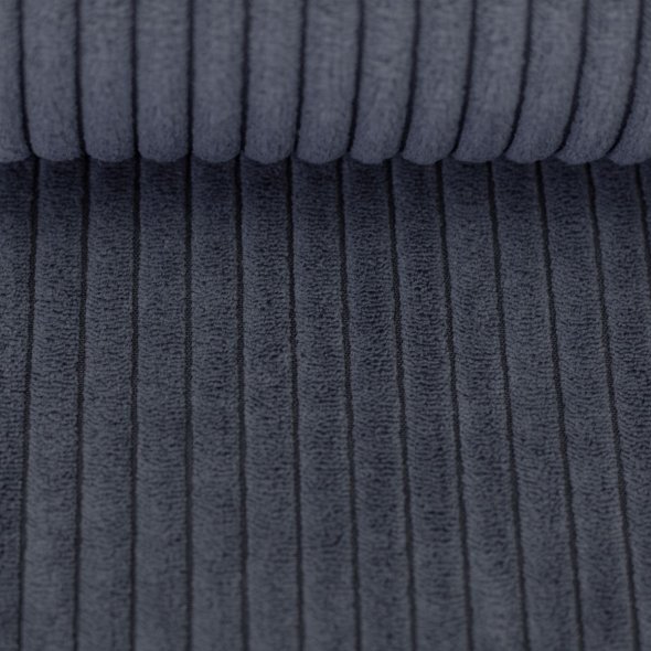Cord-Samt Stoff uni - Wanja von Swafing 000285-dunkelgrau: 1,0m