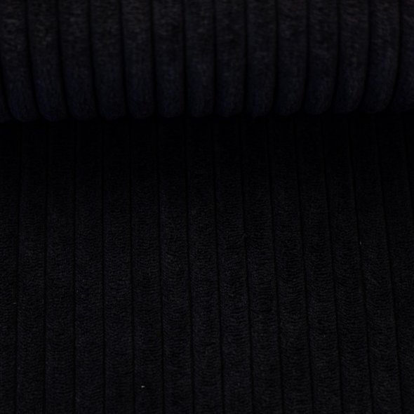 Cord-Samt Stoff uni - Wanja von Swafing 000299-schwarz: 1,0m