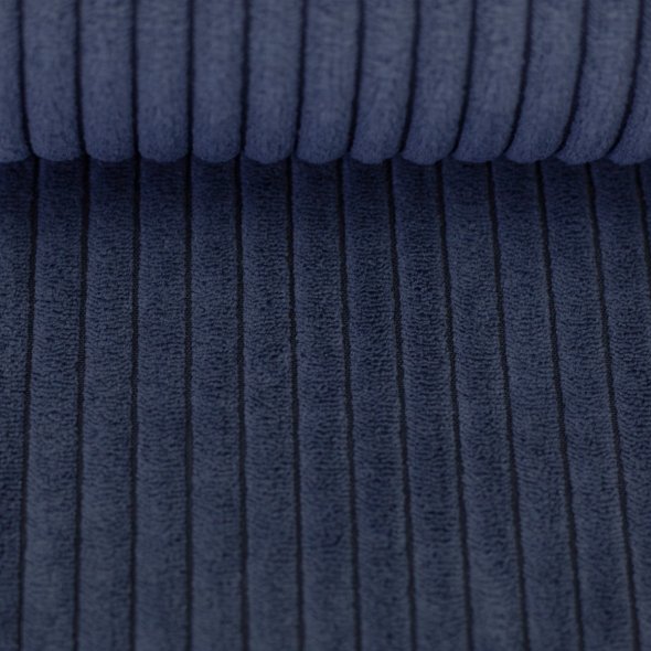 Cord-Samt Stoff uni - Wanja von Swafing 000597-dunkelblau: 1,0m