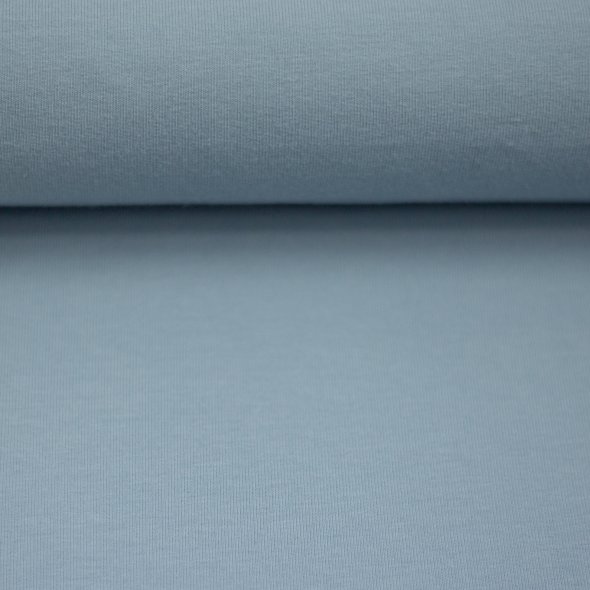 Baumwoll-Jersey uni - in 60 Farben 000252-hellblau: 1,0m