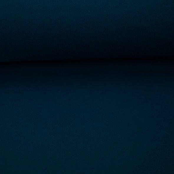Baumwoll-Jersey uni - in 60 Farben 000256-blau: 1,0m