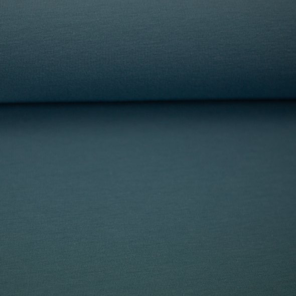 Baumwoll-Jersey uni - in 60 Farben 000259-rauchblau: 1,0m