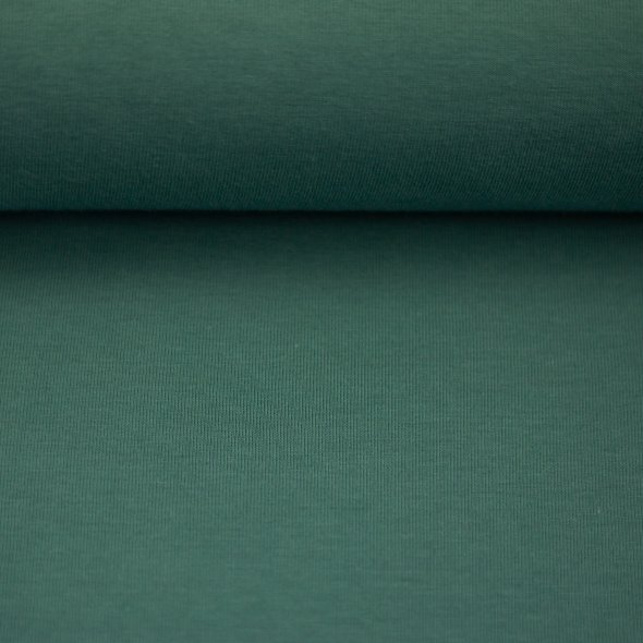 Baumwoll-Jersey uni - in 60 Farben 000267-smaragd: 1,0m