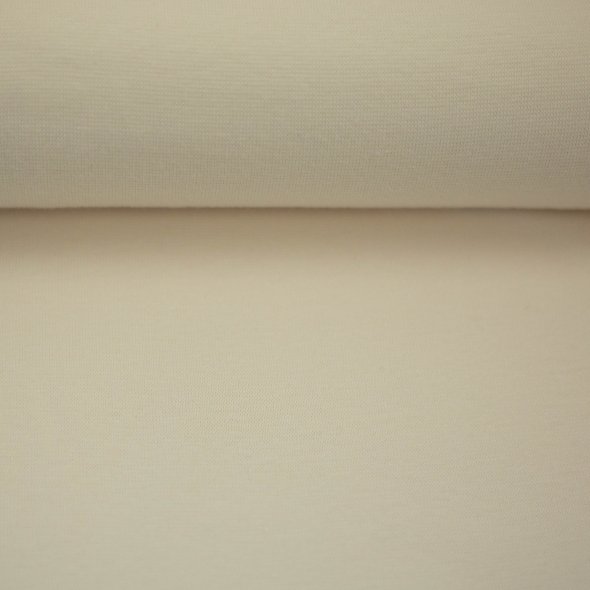 Swafing Baumwoll-Bündchen uni, Schlauchware - Heike 000010-naturweiß: 1,0m
