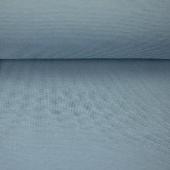 Baumwoll-Bündchen Stoff Heike uni - Schlauchware von Swafing 000252-hellblau: 1,0m