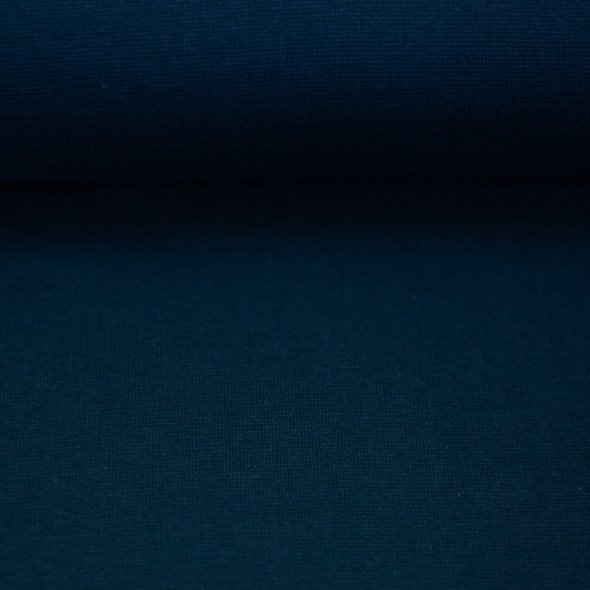 Swafing Baumwoll-Bündchen uni, Schlauchware - Heike 000256-blau: 1,0m