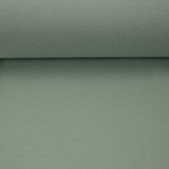 Baumwoll-Bündchen Stoff Heike uni - Schlauchware von Swafing 000262-hellaltmint: 1,0m