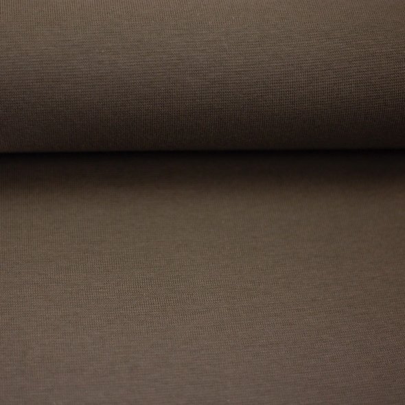 Swafing Baumwoll-Bündchen uni, Schlauchware - Heike 000675-schlamm: 1,0m