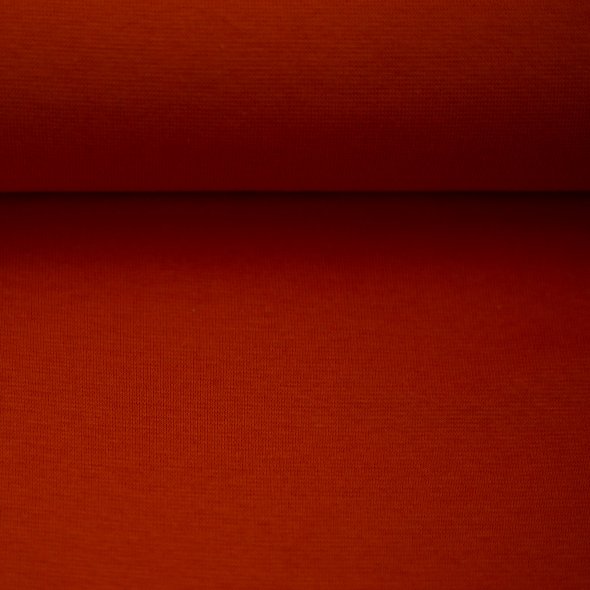 Swafing Baumwoll-Bündchen uni, Schlauchware - Heike 000712-terracotta: 1,0m