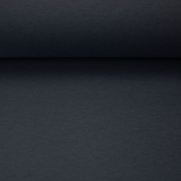 Swafing Baumwoll-Bündchen uni, Schlauchware - Heike 000744-jeansblau: 1,0m