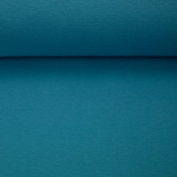 Baumwoll-Bündchen Stoff Heike uni - Schlauchware von Swafing 000746-aqua: 1,0m