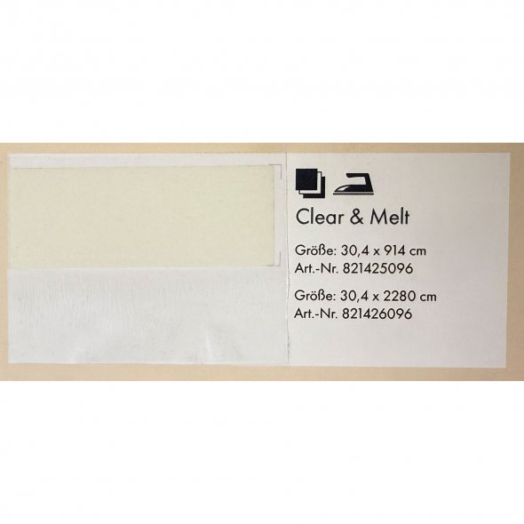 Pfaff Clear & Melt Stabilizer Bulk (30,4 x 2280 cm / Folienvlies zum Ausbügeln)