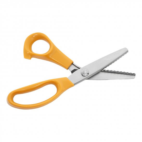 Zackenschere (20 cm/ 8"/ gelb) ZickZackschere