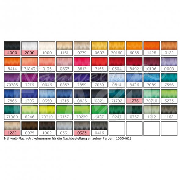 Amann Mettler Trojalock No.120/ 2500 m Overlockgarn (4 x gleiche Farbe)