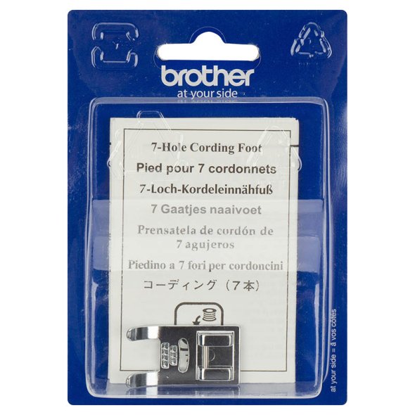 Brother 7-Loch-Kordeleinnähfuß (horizontaler Greifer)