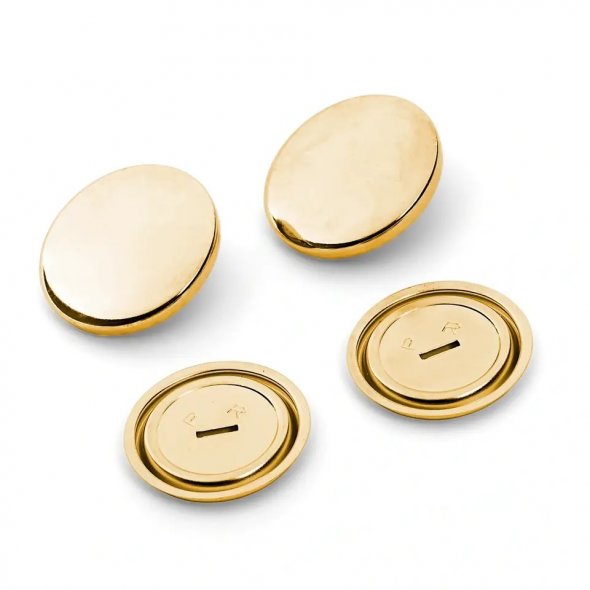 Prym Überziehbare Knöpfe (Ø 15 mm/ goldfarbig/ 6 St.)
