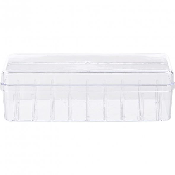 Gütermann Nähgarn-Box Acryl ungefüllt (für 27 Spulen/ 200 m/ 20,0 x 6,2 x 6,8 cm)