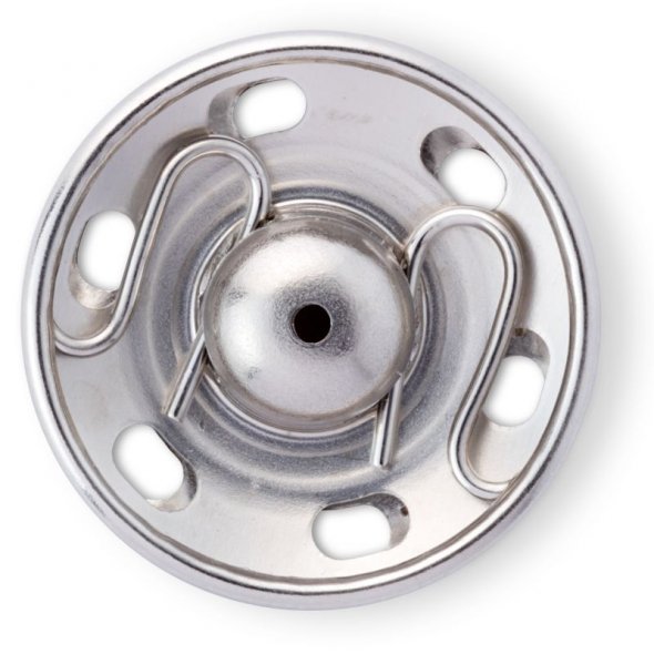 Prym Annäh-Druckknöpfe Messing (13 mm/ silberfarbig/ 6 St.)