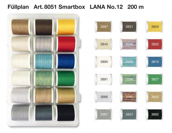 Madeira Lana No.12 Wollgarn Smartbox (18 Farben/ 200 m)