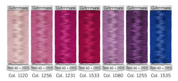 Gütermann Candy Rayon 40 Stickfaden-Set-4 (7 Farben/ 200 m)
