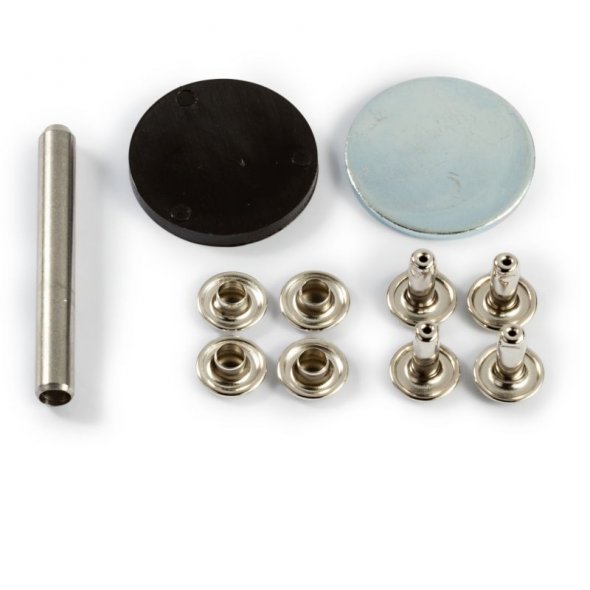 Prym Hohlnieten (9 mm/ silberfarbig/ 8 St./ inkl. Werkzeug)