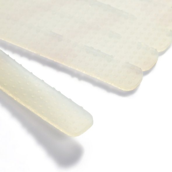 Prym Anti-Rutsch Streifen für Kleiderbügel (20 St. / 8 x 50 mm / Silikon / weiß)