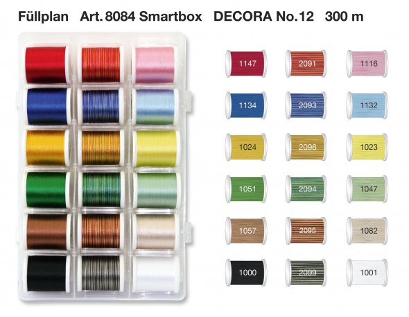 Madeira Decora No.12 Smartbox (18 Farben/ 300 m)