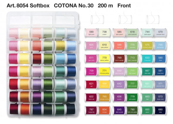 Madeira Cotona No.30 Quiltbox (60 x 200 m uni/ 10 x 400 m multi)